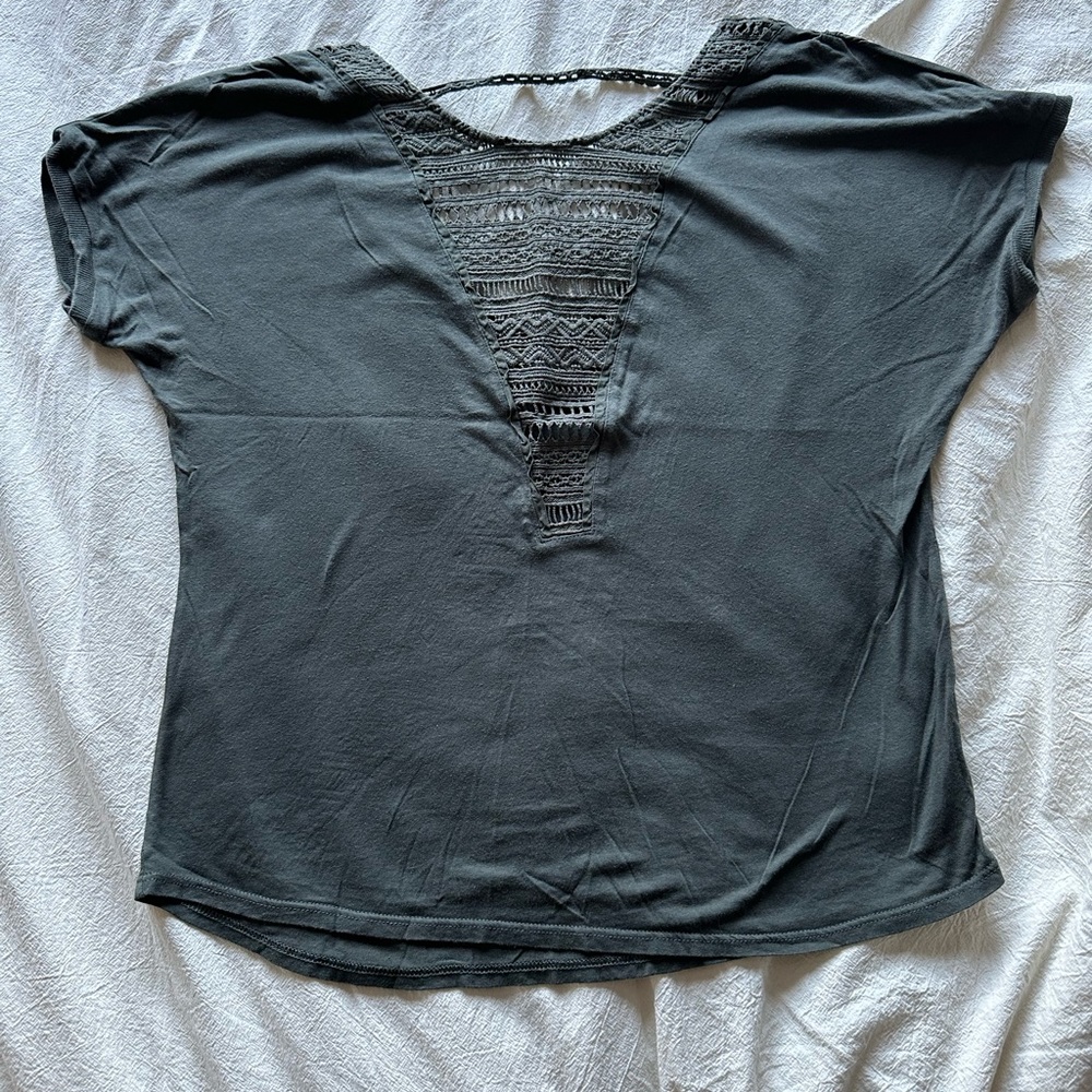 Forest green Tee from Anthropologie
